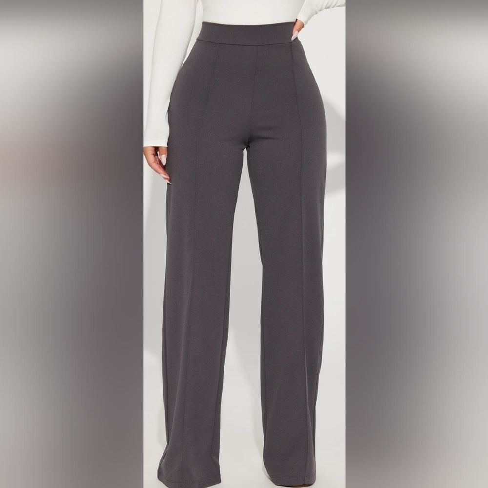 Fashion Nova Bkack Wide Leg Pants